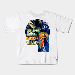 The Mummy Classic Movie Boris Karloff Kids T-Shirt